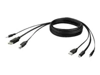 Belkin Secure KVM Combo Cable - Video- / USB- / Audio-Kabel - USB, Mini-Stecker, Mini DisplayPort
