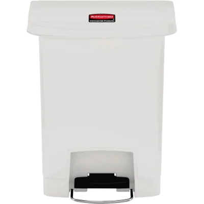 Rubbermaid Tretabfalleimer Slim Jim 1883555 Kunststoff 30l weiß