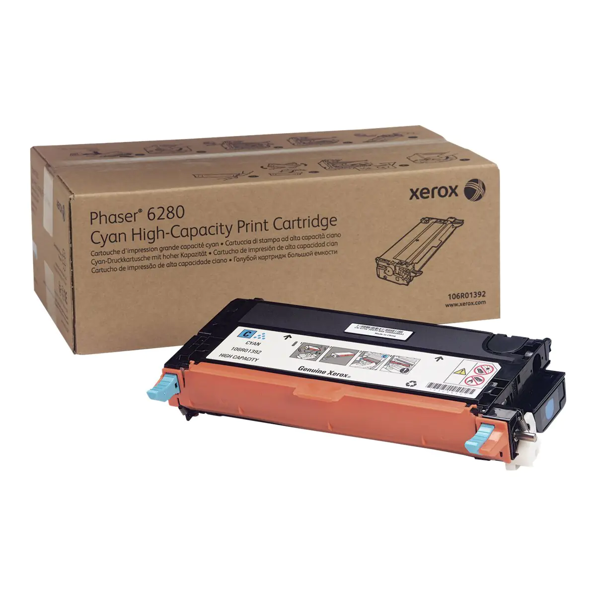 Xerox Phaser 6280 - Mit hoher Kapazität - Cyan - Original - Tonerpatrone - für Phaser 6280/YN, 6280DN, 6280N