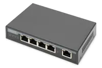 Digitus - Switch - 4 x 10/100/1000 (4PPoE) + 1 x 10/100/1000 (PoE+-Eingang) - Desktop - 4PPoE / PoE+ / PoE (60 W)
