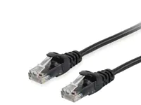 equip - Patch-Kabel - RJ-45 (M) zu RJ-45 (M) - 15 m - U/UTP, nicht abgeschirmt - CAT 6 - geformt, geschirmt - Schwarz