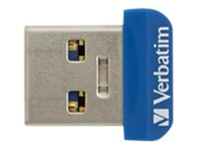 Verbatim Store 'n' Stay NANO - USB-Flash-Laufwerk - 64 GB - USB 3.0 - Blau
