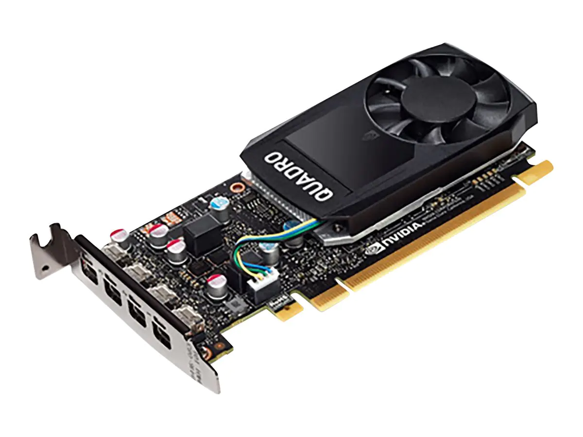 HP NVIDIA Quadro P620 - Grafikkarte - Quadro P620 2 GB GDDR5 - PCIe 3.0 x16 - 4x Mini DP - 3ME25AA