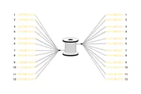 DIGITUS - Kabelpeitsche - LC/UPC Einzelmodus (S) zu LC/UPC Einzelmodus (S) - 100 m - Glasfaser - 9/125 Mikrometer - G.657.A1/OS2 - halogenfrei, innen/außen - Schwarz