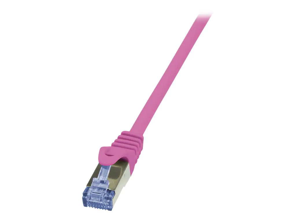 LogiLink PrimeLine - Patch-Kabel - RJ-45 (M) zu RJ-45 (M) - 2 m - SFTP, PiMF - CAT 6a - halogenfrei - pink