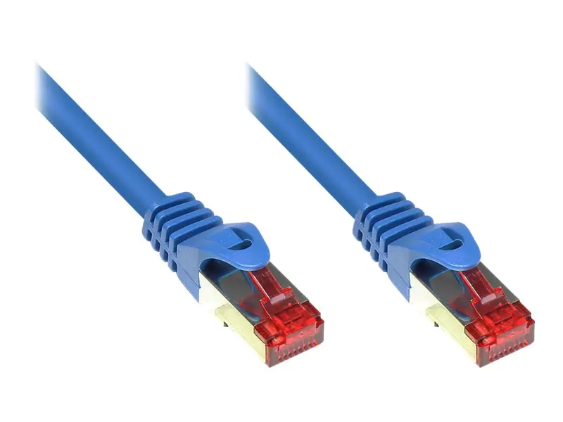 Good Connections RNS - Patch-Kabel - RJ-45 (M) bis RJ-45 (M) - 1.5 m - SFTP, PiMF - CAT 6 - geformt, ohne Haken - Blau