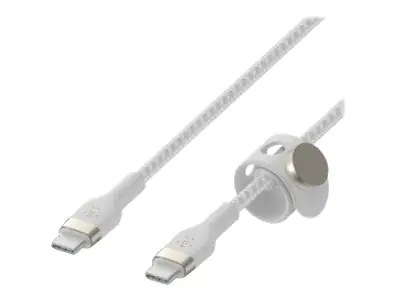 Belkin BoostCharge - USB-Kabel - 24 pin USB-C (M) zu 24 pin USB-C (M) - 2 m - weiß