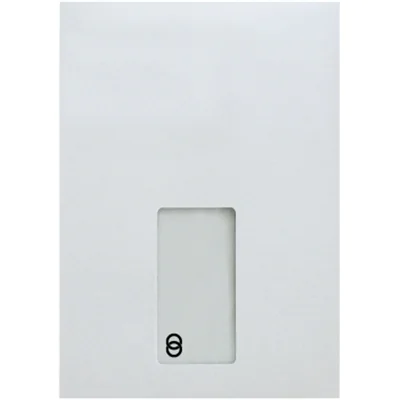 Soennecken Versandtasche oeco DIN C5 162 x 229 mm (B x H) mit Fenster 90g/m² mit Haftklebung Papier, 100 % recycelt weiß 500 St./Pack.