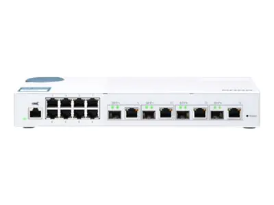 QNAP QSW-M408-4C - Switch - managed - 8 x 10/100/1000 + 4 x C 10 G-Bit SFP+ - Desktop