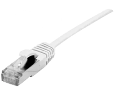 Dexlan - Patch-Kabel - RJ-45 (M) zu RJ-45 (M) - 3 m - 4.8 mm - SFTP - CAT 6a - halogenfrei, ohne Haken - weiß