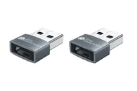 Good Connections Adapter USB 2.0 Stecker A an USB-C Buchse Aluminiumgehäuse grau 2er-Set Good