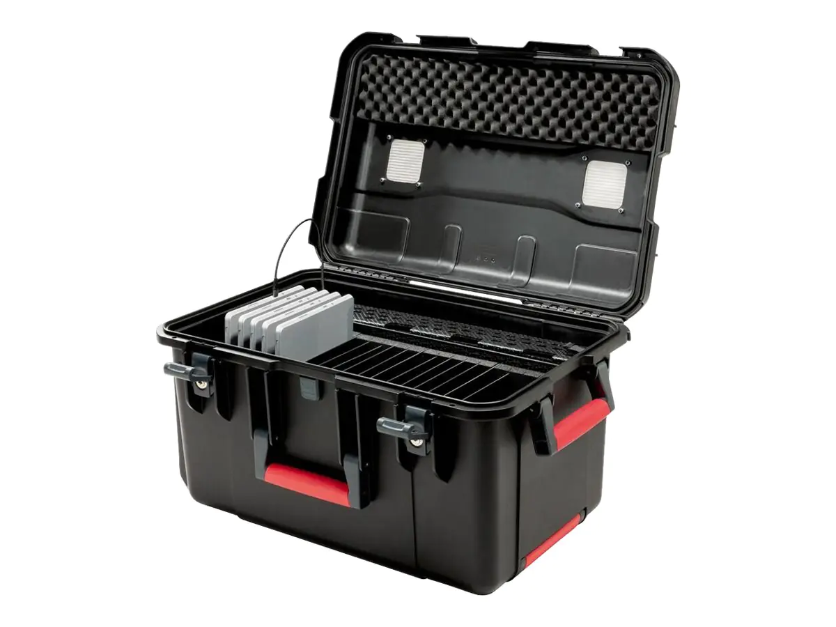 PARAT PARAPROJECT Case CC16 CargoCase - Wagen (nur Laden) - für 16 Tablets - verriegelbar - Schwarz - Bildschirmgröße: up to 29.2 cm (up to 11.5") - Ausgang: Wechselstrom 100-240 V