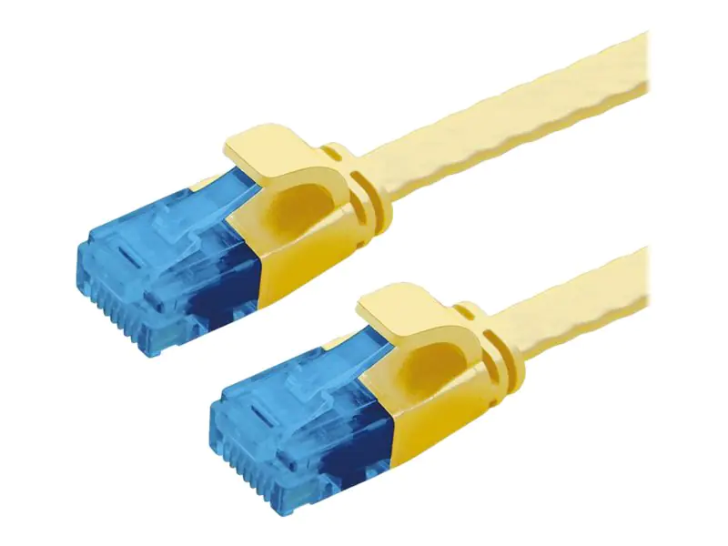 VALUE - Patch-Kabel - RJ-45 (M) zu RJ-45 (M) - 3 m - UTP - CAT 6a - extraflach - Gelb