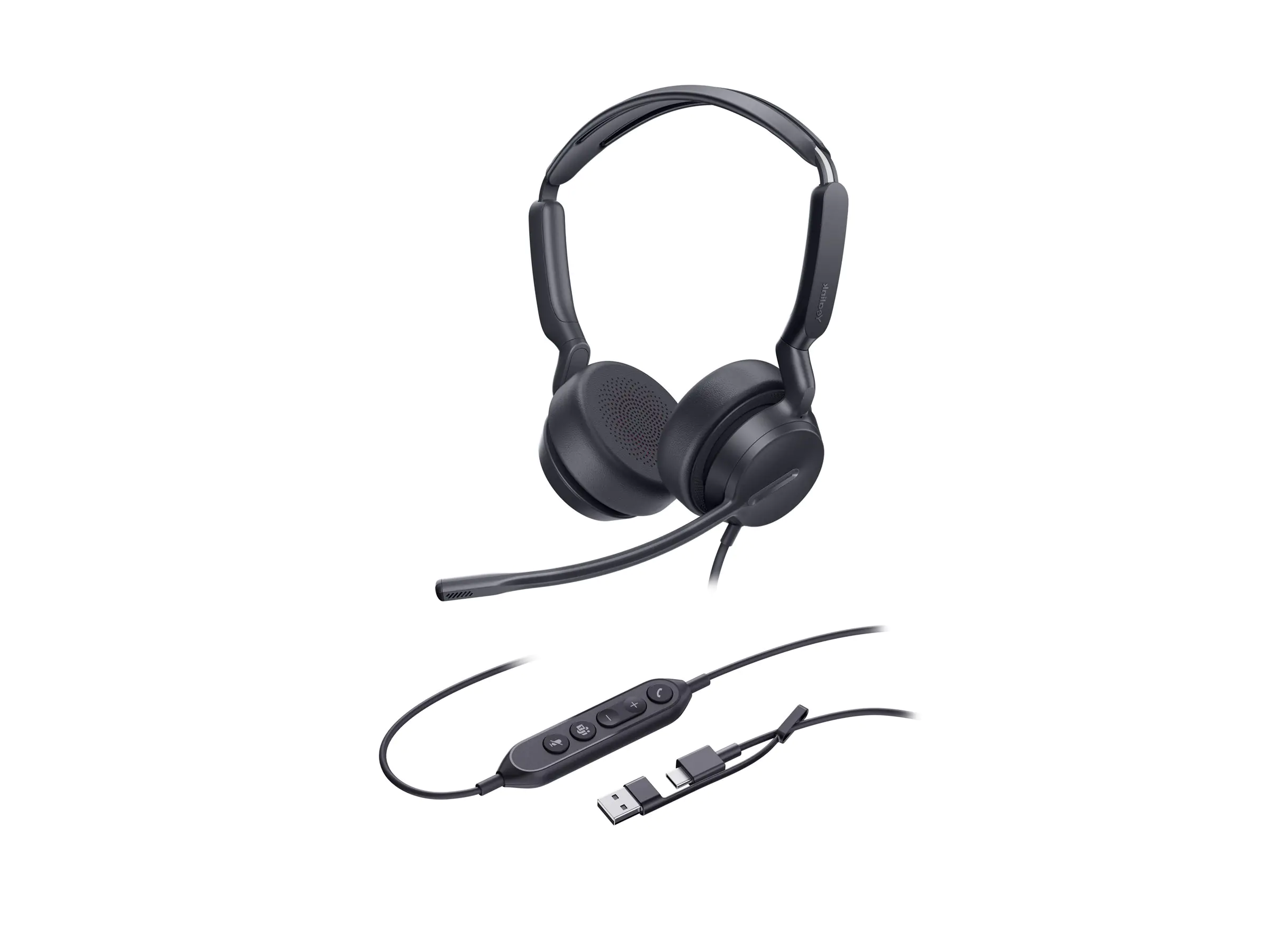 Yealink Headset UH42 Mono Teams USB-C/A - Headset - 20 KHz