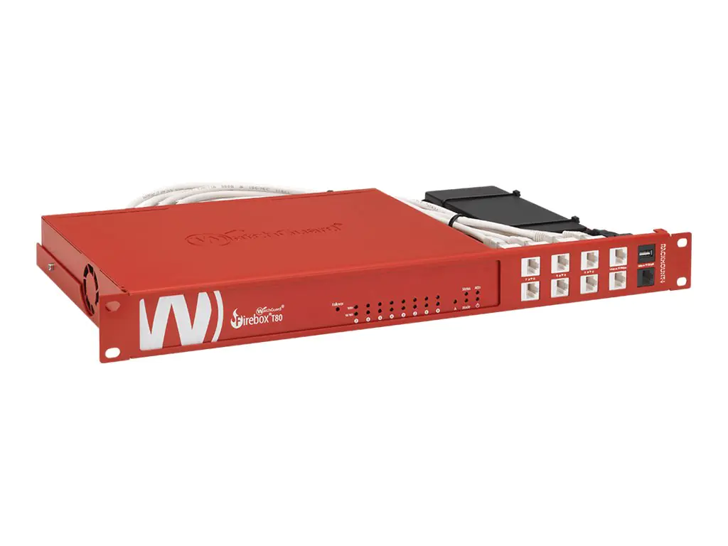 Rackmount.IT RM-WG-T7 - Montagesatz für Netzwerkgeräte - Rack montierbar - WatchGuard Red - 1U - 48.3 cm (19") - für WatchGuard Firebox T80