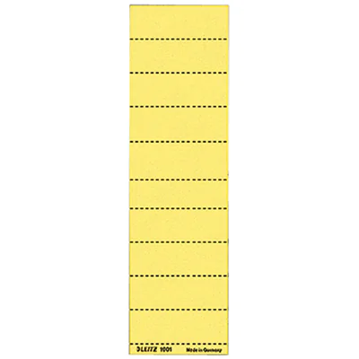 Leitz Beschriftungsschild 19010015 blanko 4zeilig gelb 100 St./Pack.