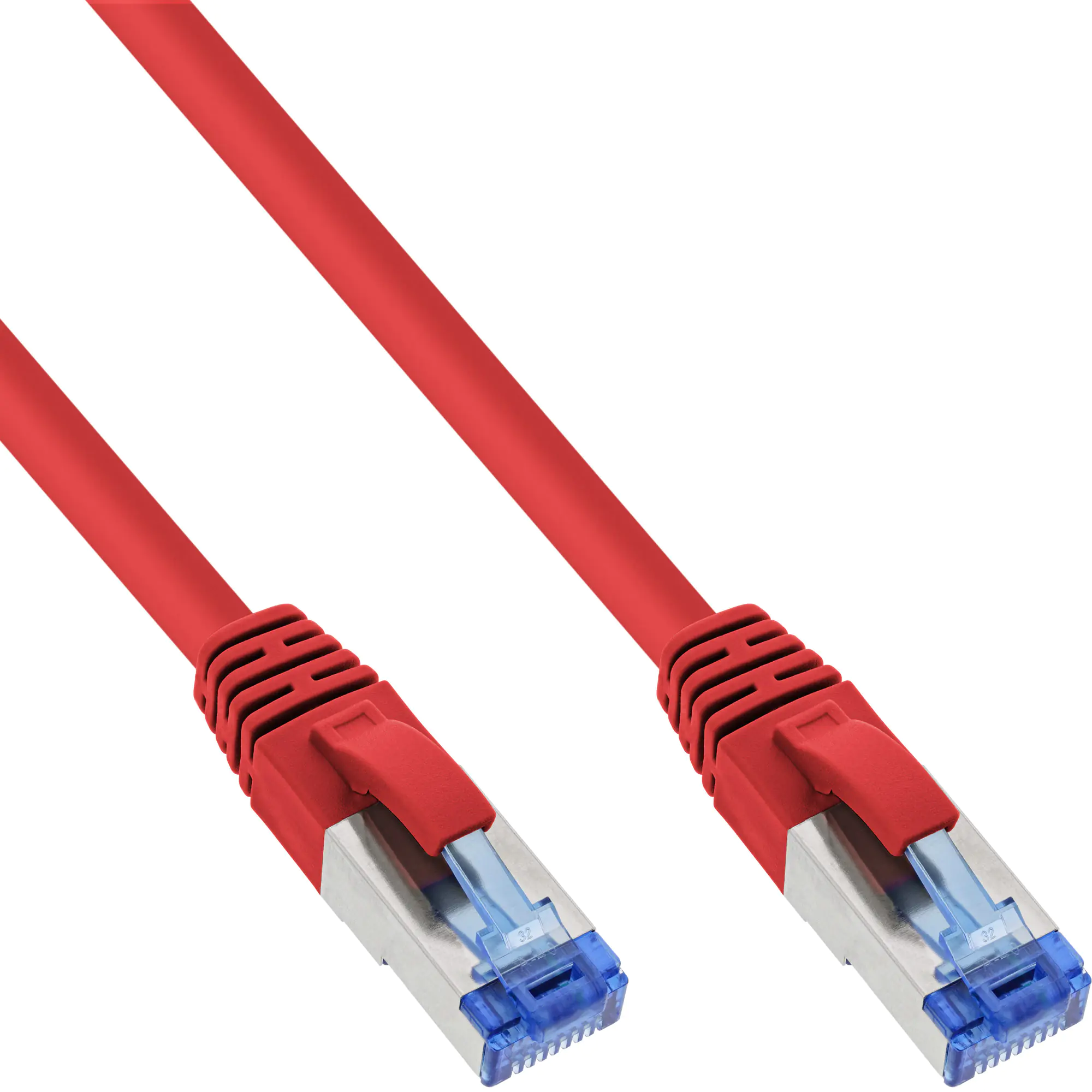 InLine - Patch-Kabel - RJ-45 (M) zu RJ-45 (M) - 20 m - SFTP, PiMF - CAT 6a - geschirmt, halogenfrei - Rot