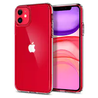 Spigen Ultra Hybrid Series - Hintere Abdeckung für Mobiltelefon - Polycarbonat, Thermoplastisches Polyurethan (TPU) - kristallklar - für Apple iPhone 11