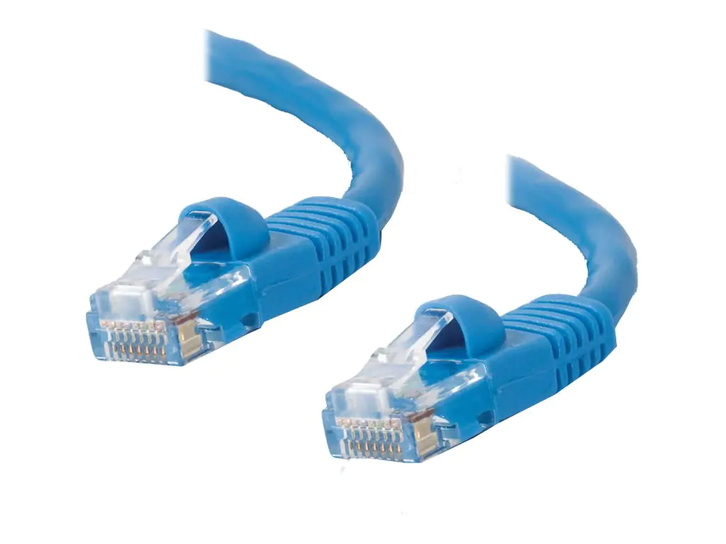 C2G Cat5e Booted Unshielded (UTP) Network Patch Cable - Patch-Kabel - RJ-45 (M) zu RJ-45 (M) - 20 m - UTP - CAT 5e - geformt, ohne Haken, verseilt - Blau