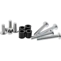 InLine 8er Schraubenset 4x M8x20mm - 4x M8x50mm und 4x 15mm Abstandhalter für Wandhalterung
