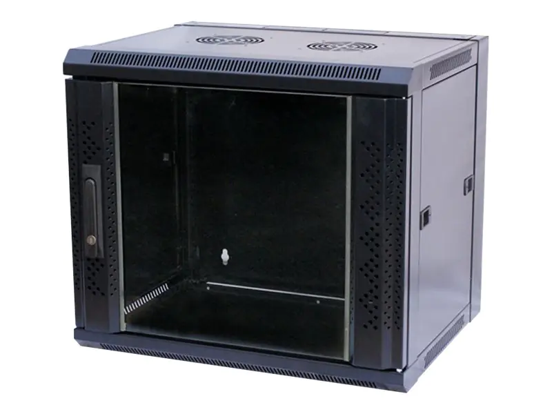 VALUE - Schrank Netzwerkschrank - geeignet für Wandmontage - Schwarz, RAL 7021 - 15U - 48.3 cm (19")