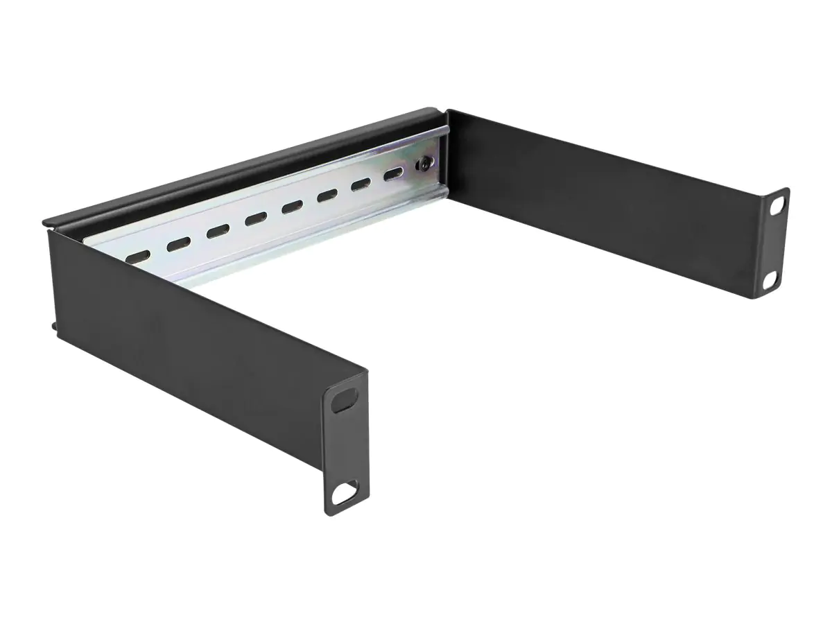 Delock DIN Schienenpanel - Schwarz - 1U - 25.4 cm (10") 66897