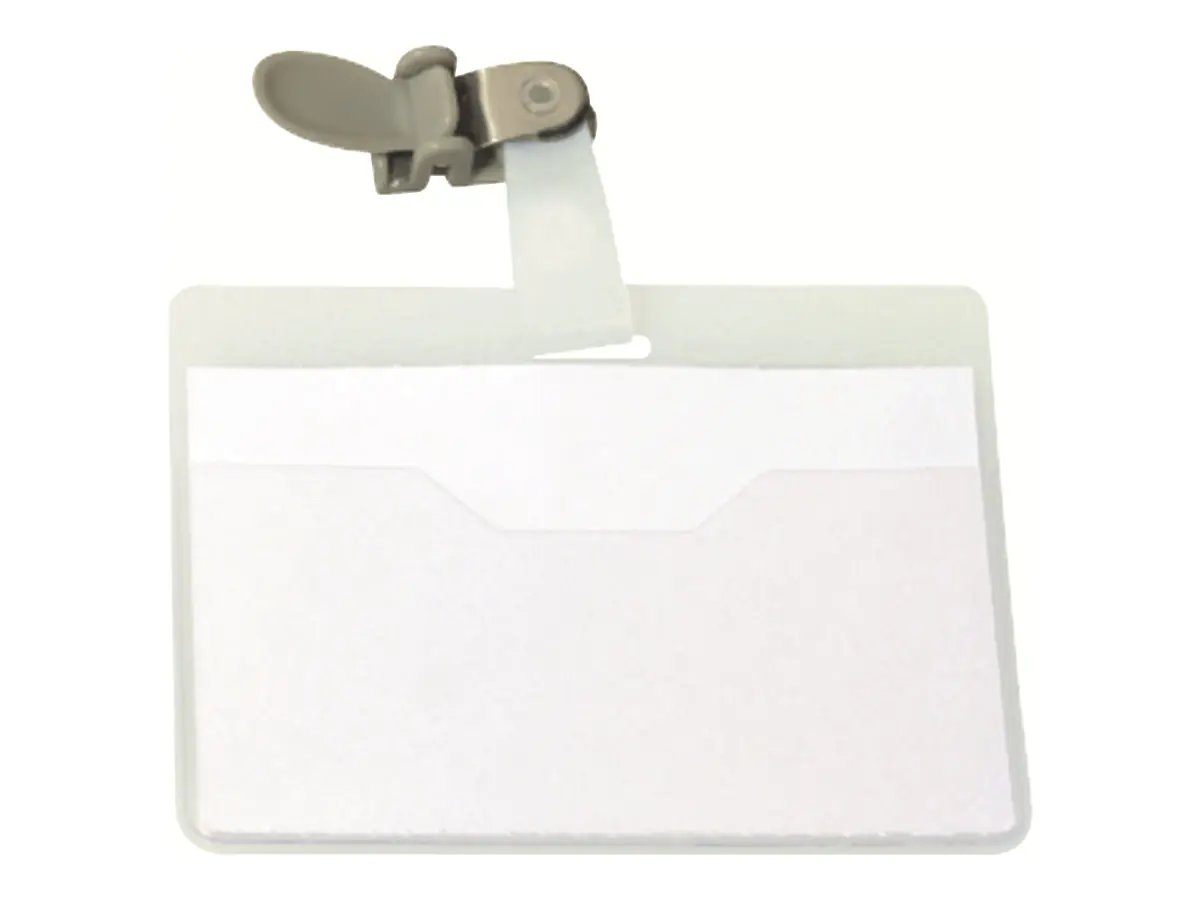 Durable Namensschildhalterung - für 60 x 90 mm - Clip - durchsichtig (Packung mit 25) 800319
