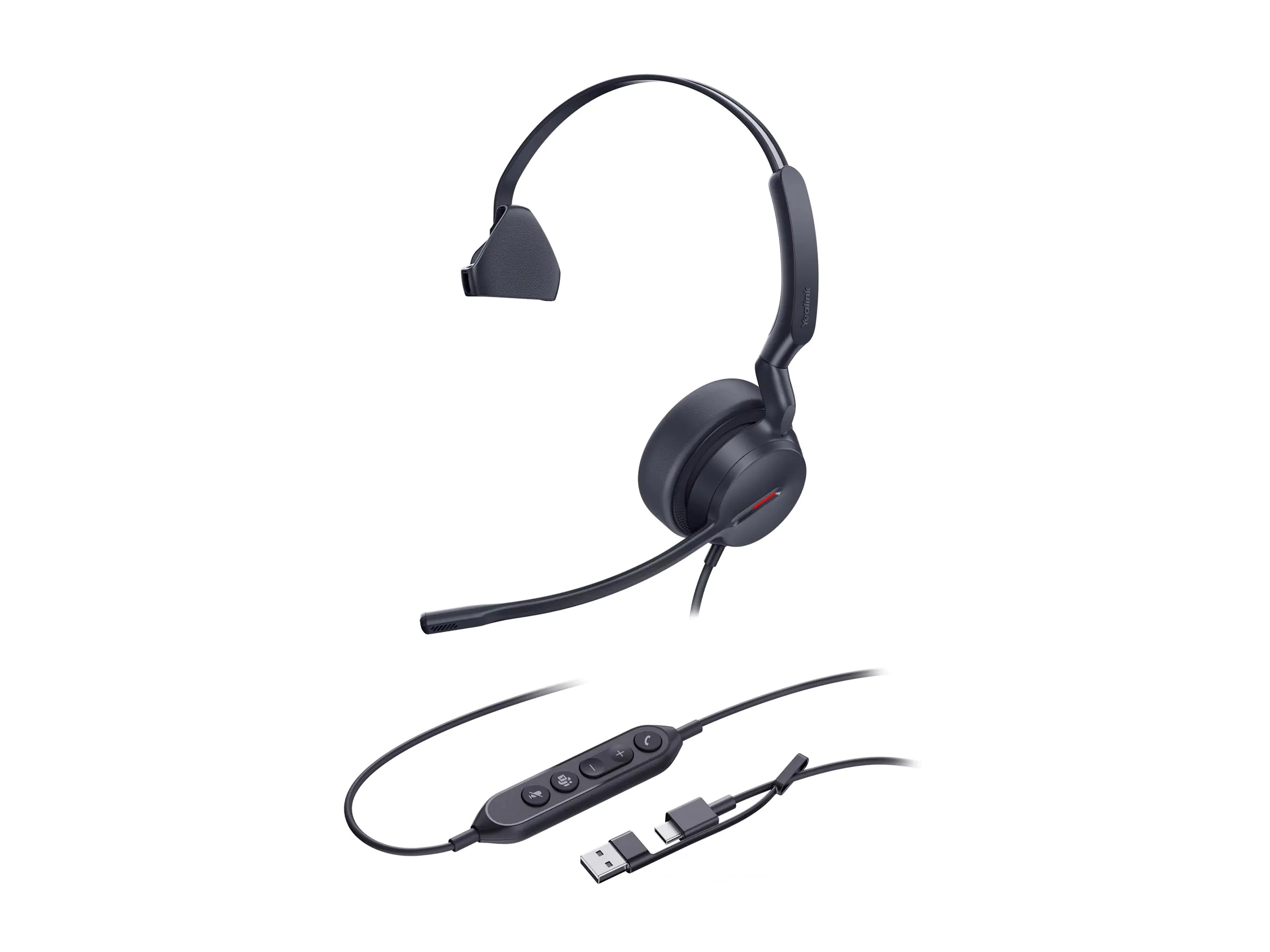 Yealink Headset UH44 Mono Teams USB-C/A - Headset - Mono