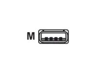 Honeywell - USB- / Stromkabel - USB (M) - 5 V - 3 m - Schwarz - für Orbit 7190g