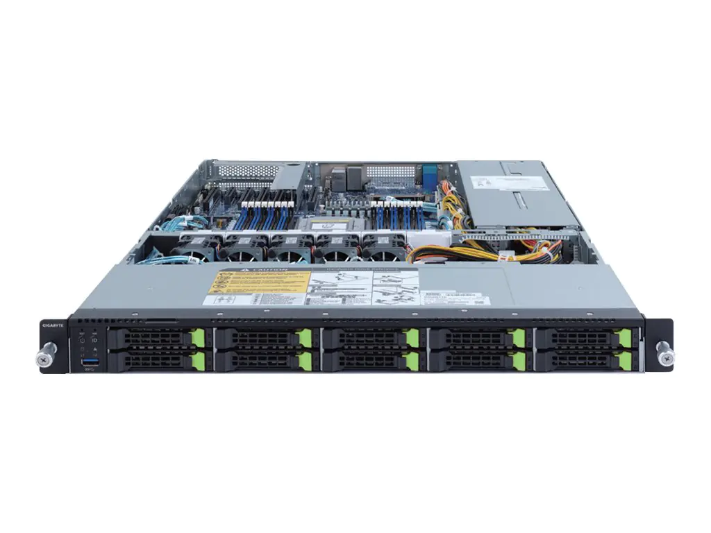 Gigabyte R152-Z33 - Server - Rack-Montage - 1U - 1-Weg - keine CPU - RAM 0 GB - PCI Express - Hot-Swap 6.4 cm (2.5") Schacht/Schächte - keine HDD - AST2500 - 1GbE - kein Betriebssystem - Monitor: keiner