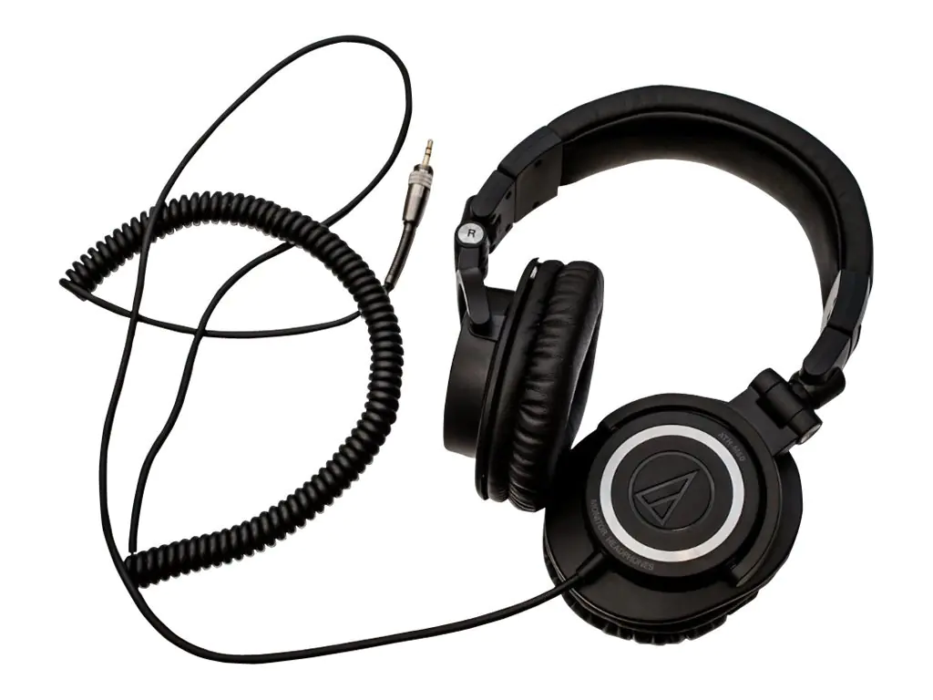 Audio-Technica ATH M50 - Kopfhörer - ohrumschließend - kabelgebunden - 3,5 mm Stecker