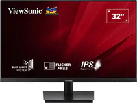 ViewSonic VA3209-2K-MHD - LED-Monitor - 81.3 cm (32") (31.5" sichtbar) - 2560 x 1440 QHD @ 75 Hz - IPS - 250 cd/m² - 1200:1 - HDR10 - 4 ms - 2xHDMI, DisplayPort - Lautsprecher