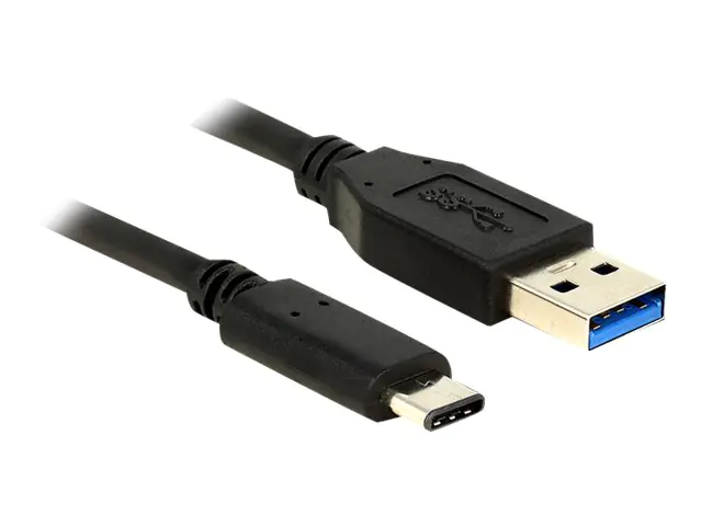 DeLOCK - USB-Kabel - USB-C (M) bis USB Typ A (M) - USB 3.1 Gen 2 - 50 cm - umkehrbarer C-Stecker - Schwarz
