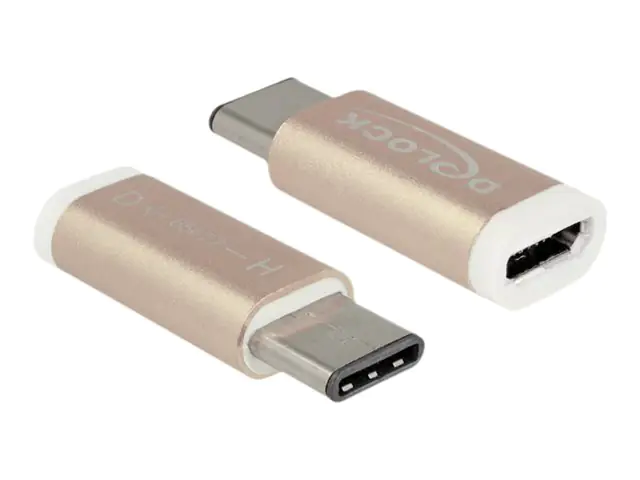 DeLOCK - USB-Adapter - USB-C (M) bis Micro-USB Typ B (W) - USB 3.1 - kupferfarben
