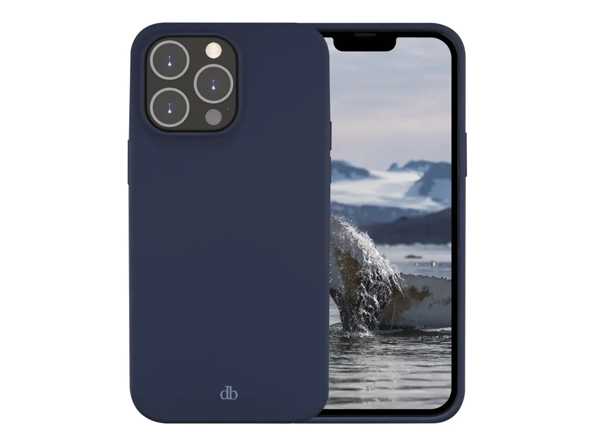 dbramante1928 Greenland - Hintere Abdeckung für Mobiltelefon - 100 % recycelter Kunststoff - Pazifikblau - für Apple iPhone 14 Pro Max