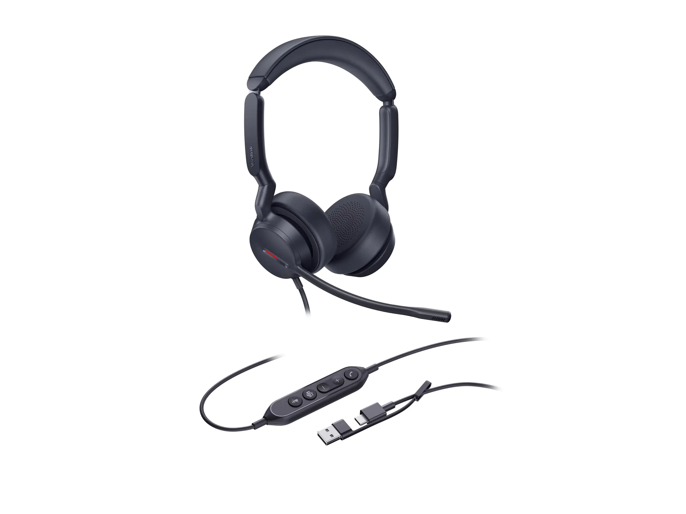 Yealink Headset UH44 Dual Teams USB-C/A - Headset