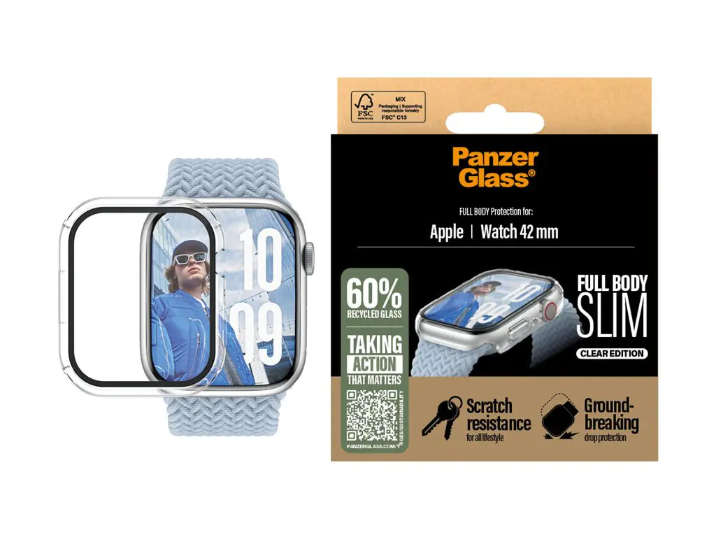 PanzerGlass PG Scrn Snap FB Slim TP Watch 41mm 2024