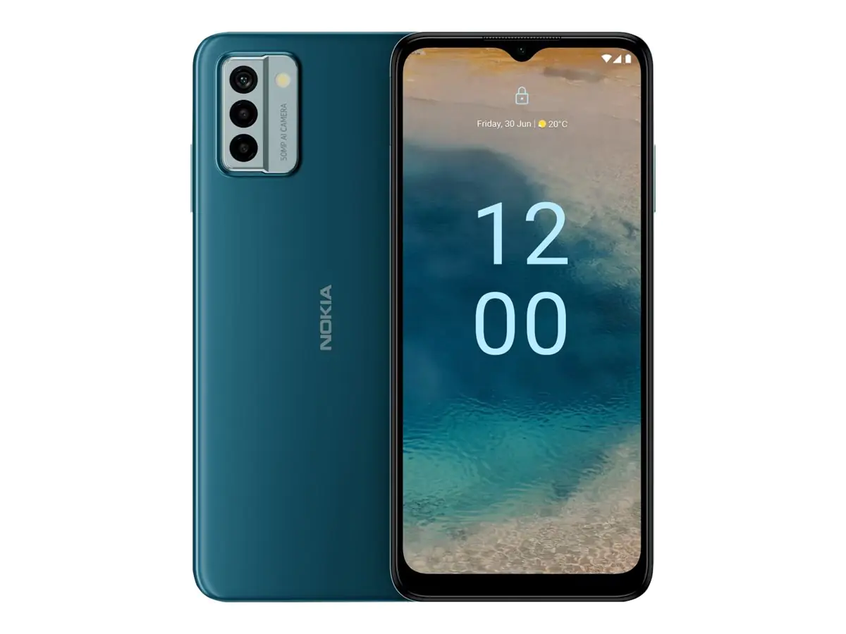 Nokia G22 - 4G Smartphone - Dual-SIM - RAM 4 GB / Interner Speicher 64 GB - microSD slot - 6.52" - 1200 x 720 Pixel (90 Hz) - Triple-Kamera 50 MP, 2 MP, 2 MP - front camera 8 MP - Lagoon Blue