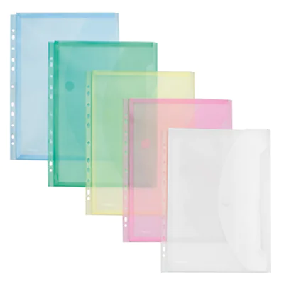 FolderSys Sichttasche 40109-94 DIN A4 farbig sortiert 10 St./Pack.