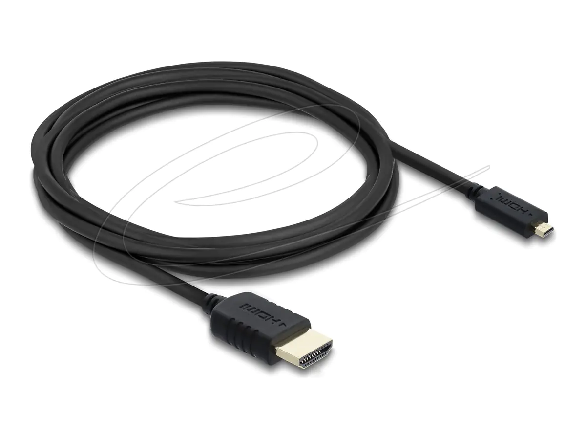 Delock High Speed - HDMI-Kabel - HDMI männlich zu 19 pin micro HDMI Type D männlich - 3 m -