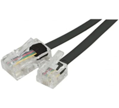 Exertis CUC Exertis Connect 911739 - 10 m - RJ11 - RJ45 - Schwarz - Männlich/Männlich - Flach