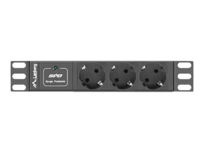 Lanberg PDU-03F-0200-BK - Stromverteilungseinheit (Rack - einbaufähig)