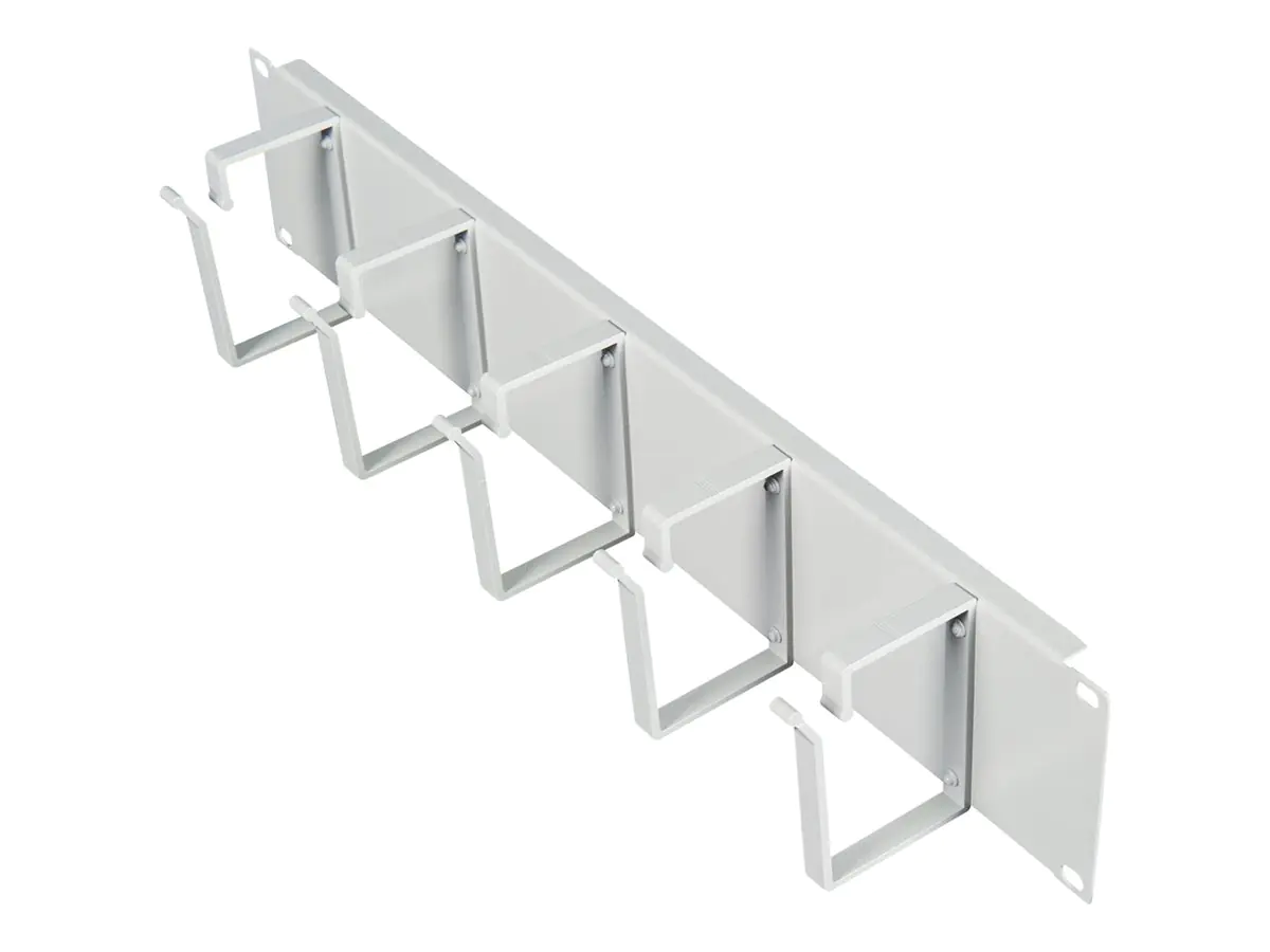 ROLINE Patch Panel - 85 x 60 mm - Hellgrau, RAL 7035 - 2U - 48.3 cm (19") 26.21.0099