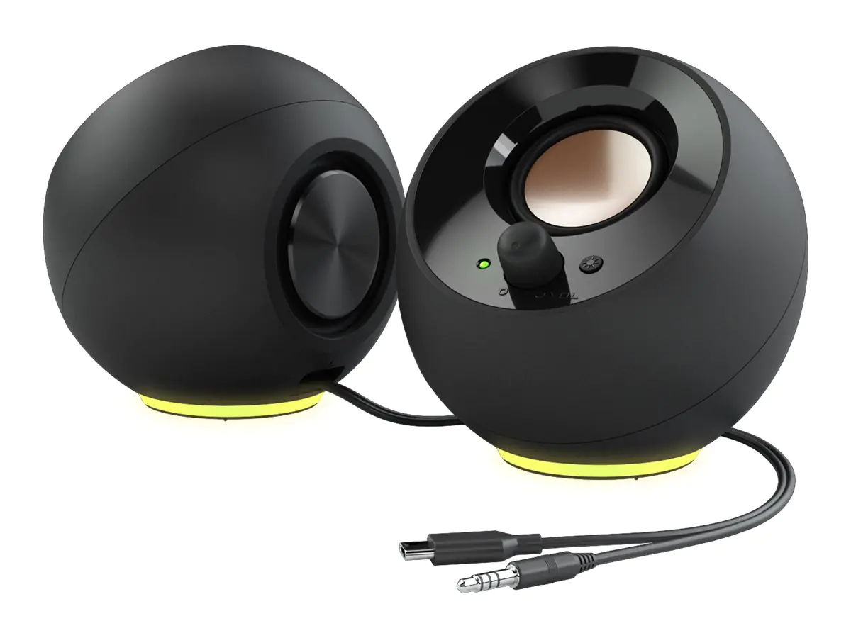 Creative Labs Creative Lautsprecher Pebble SE RGB Stereo schwarz - Lautsprecher