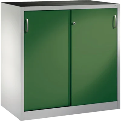 C+P Werkzeugschrank 206709S10021 Schiebetür 1200x1200x600mm lgr/rgn