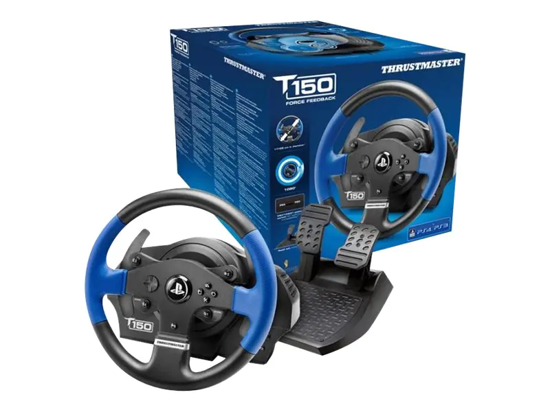 ThrustMaster T150 - Lenkrad- und Pedale-Set - kabelgebunden - für PC, Sony PlayStation 3, Sony PlayStation 4