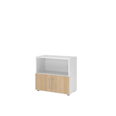 Hammerbacher Regal FlexWall 800 x 748 x 417 mm (B x H x T) 28kg Holz weiß