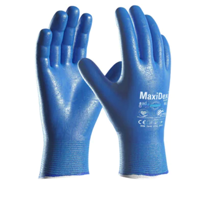MaxiDex® Arbeitshandschuhe ATG® Hybrid 7 III blau