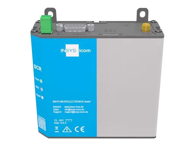INSYS icom SCR-L 200 - Router - WWAN 2-Port-Switch - Modbus - an DIN-Schiene montierbar, wandmontierbar