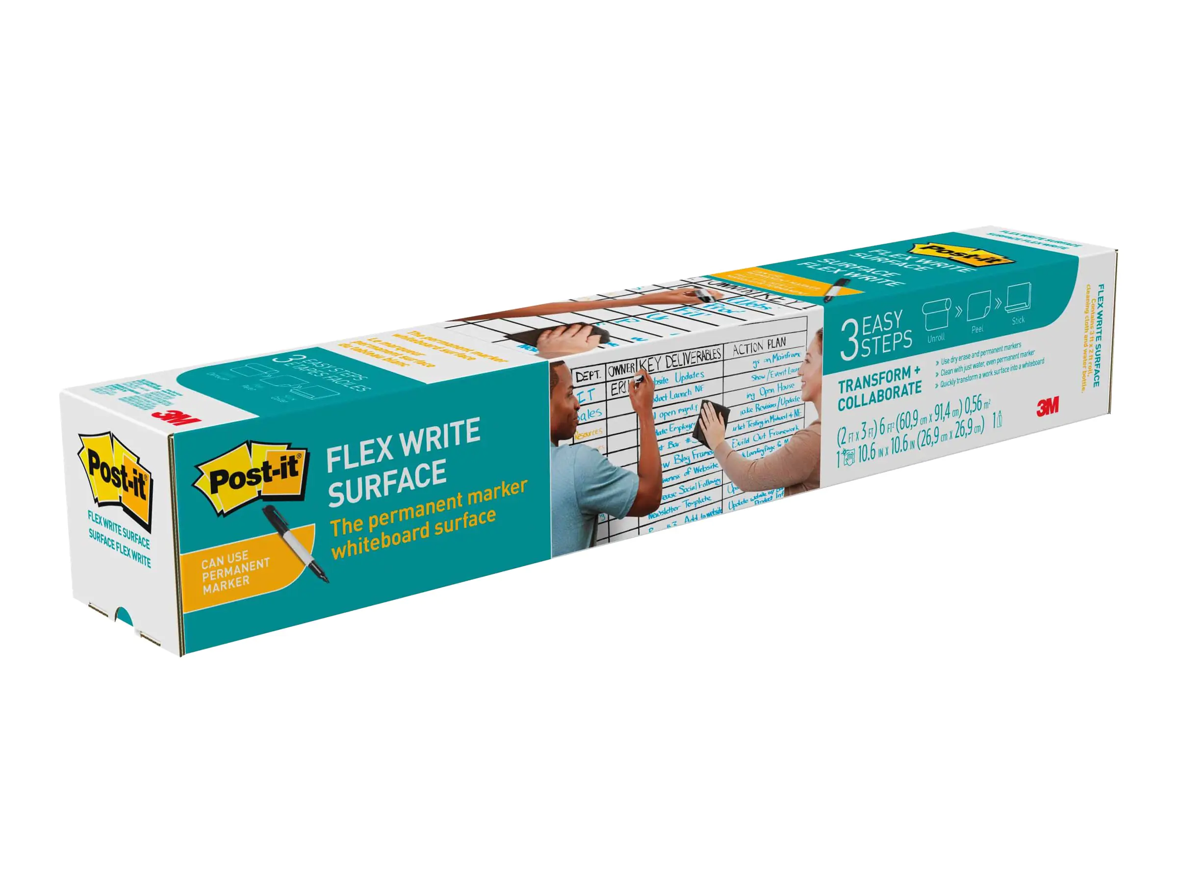 3M Post-it Flex Write - Oberfläche für Trockenreinigung FWS8X4